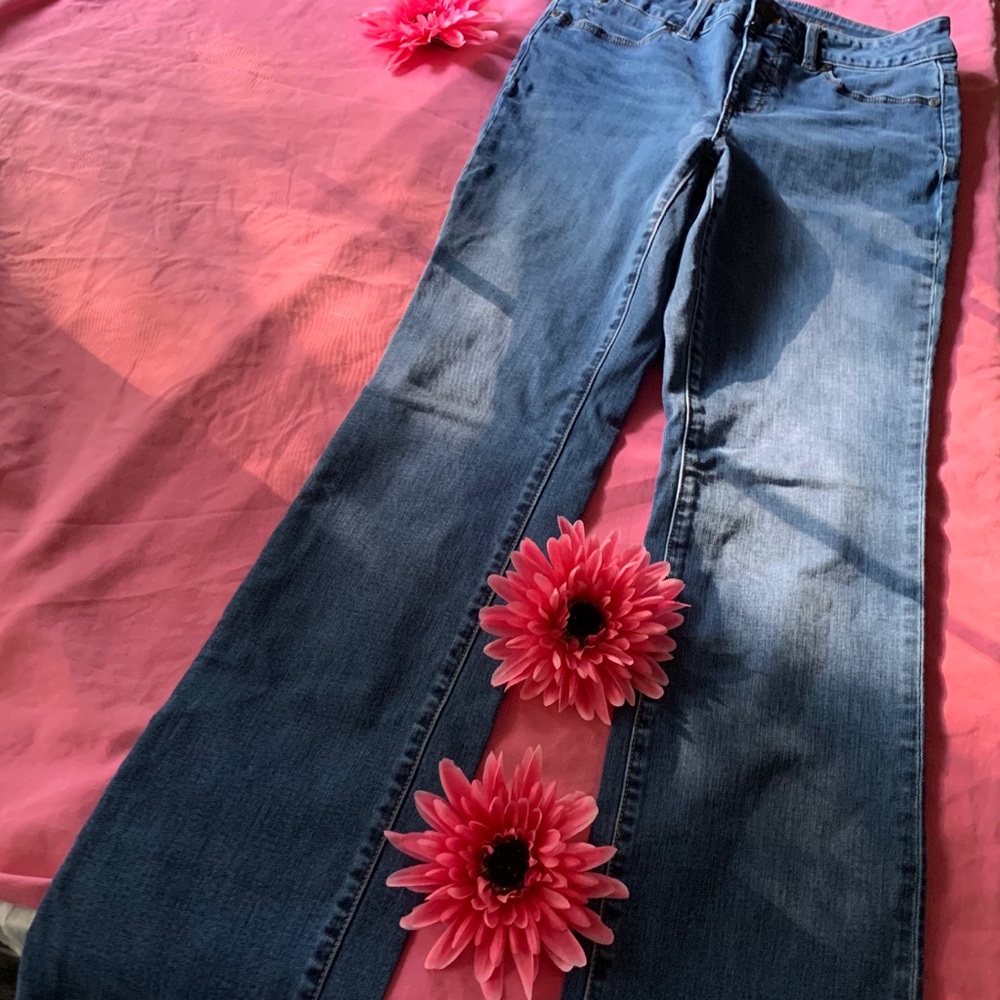 TALBOTS HERITAGE BOOT BLUE JEANS WOMEN'S SIZE 4 st